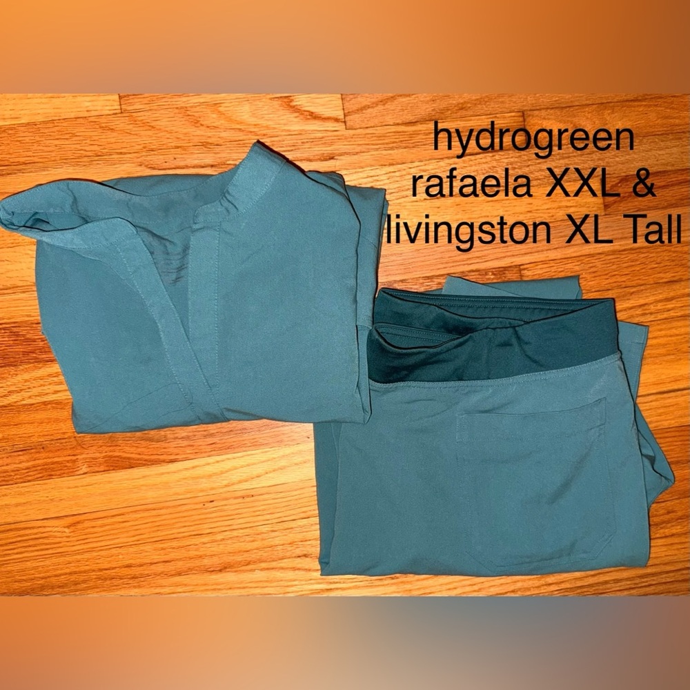 Figs Hydro Green Livingston XL Tall PANTS ONLY
